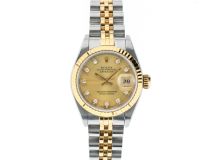 Rolex Datejust 26mm with Champagne Diamond Dial