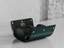 Etier Verdi Double Watch Roll Green Crocodile Leather