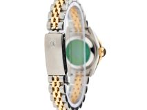 Rolex Datejust 26mm with Teal Mother of Pearl and Diamond Bezel