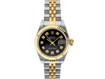 Rolex Datejust 26mm with Black Diamond Dial