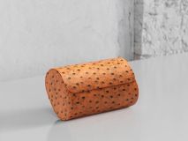 Etier Gusto Double Watch Roll Tan Ostrich Leather