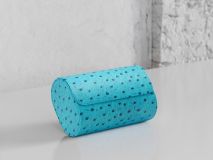 Etier Gusto Double Watch Roll Aqua Ostrich Leather