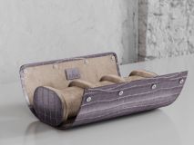 Etier Verdi Triple Watch Roll Grey Crocodile Leather