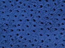 Etier Gusto Single Watch Roll Blue Ostrich Leather