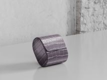 Etier Watch Rolls & Case Grey Crocodile Leather Set