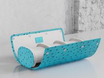 Etier Gusto Triple Watch Roll Aqua Ostrich Leather