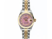 Rolex Datejust 26mm with Baby Pink Diamond Dial