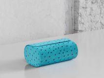 Etier Gusto Double Watch Roll Aqua Ostrich Leather