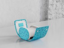 Etier Gusto Single Watch Roll Aqua Ostrich Leather