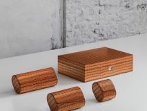 Etier Watch Rolls & Case Tan Crocodile Leather Set