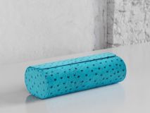 Etier Gusto Triple Watch Roll Aqua Ostrich Leather