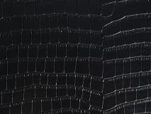 Etier Verdi Triple Watch Roll Black Crocodile Leather