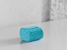 Etier Gusto Single Watch Roll Aqua Ostrich Leather