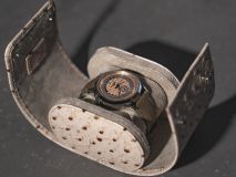 Etier Gusto Single Watch Roll Light Cappuccino Ostrich Leather