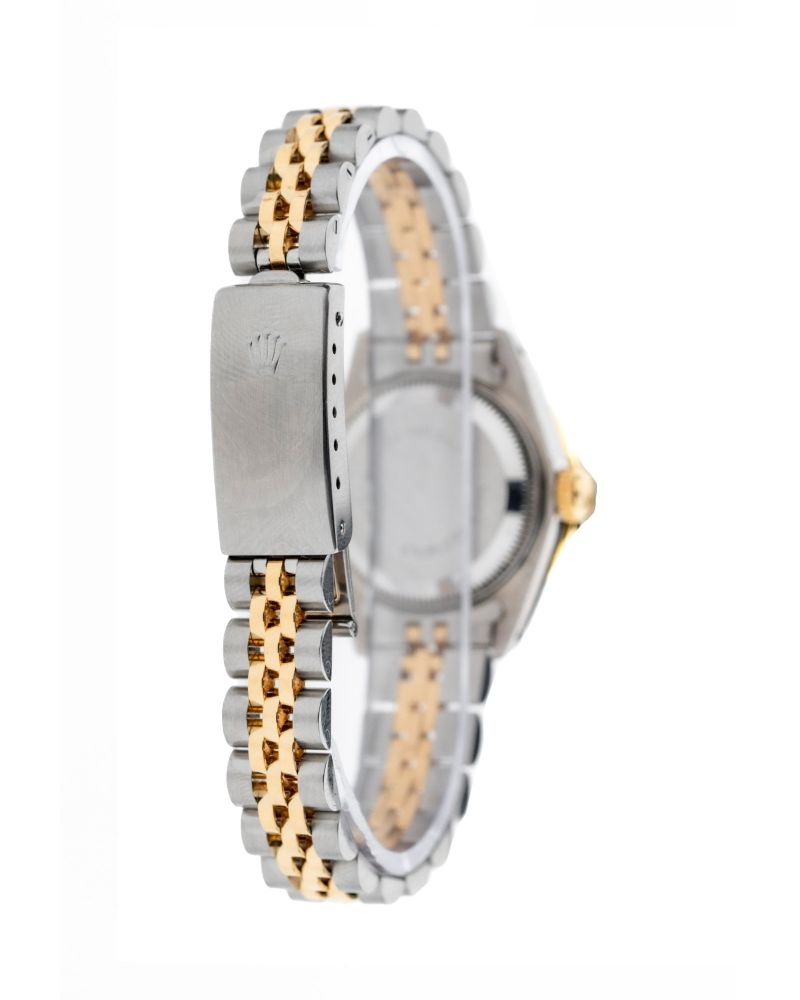 Rolex Datejust 26mm with Silver Mother of Pearl Dial, Diamond Bezel, and Diamond-Set Shoulders