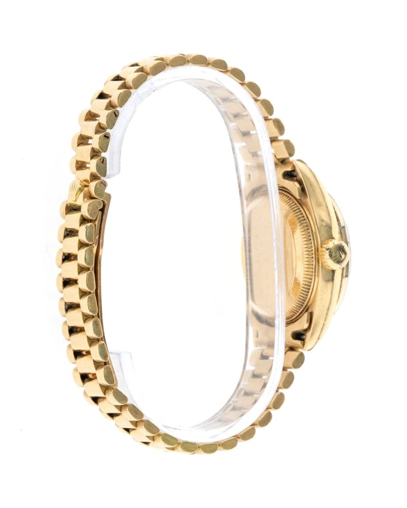 Rolex Datejust 26mm with Blue Mother of Pearl Diamond Dial and Diamond Bezel