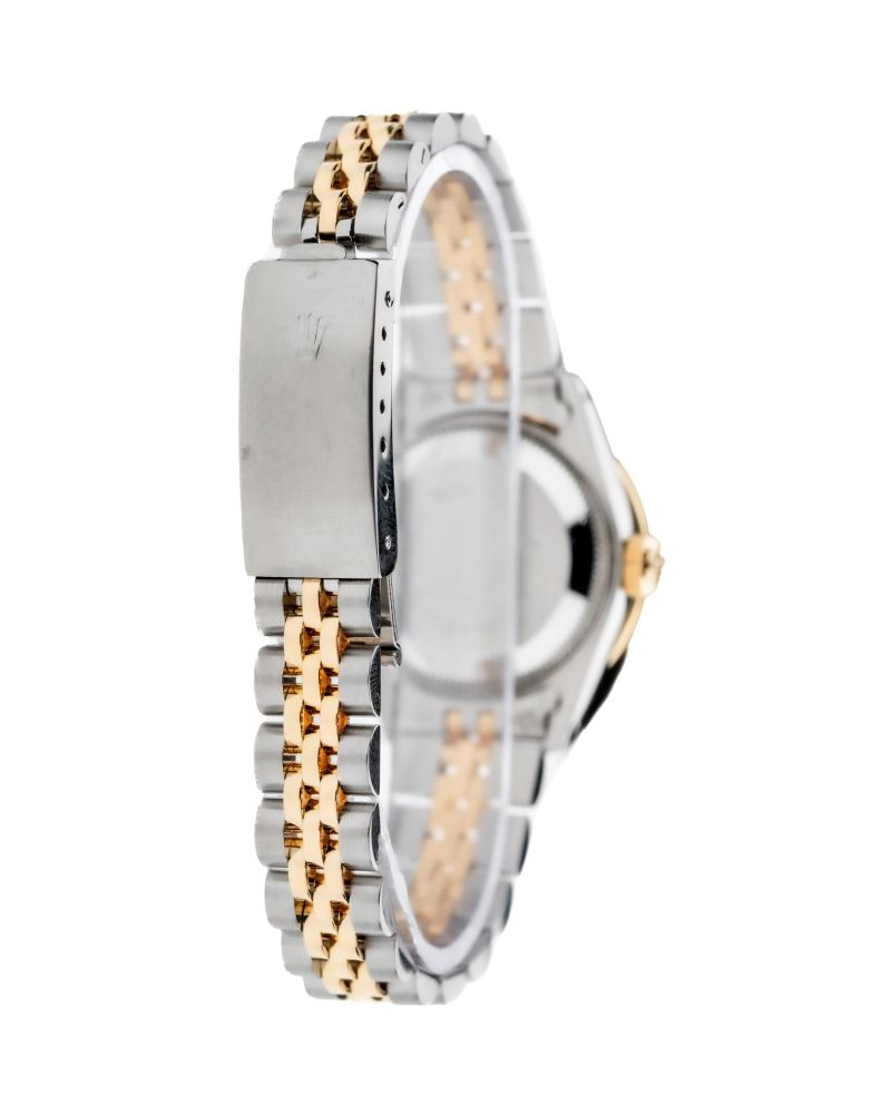 Rolex Datejust 26mm with White Mother of Pearl Dial, Diamond Bezel, and Diamond-Set Shoulders