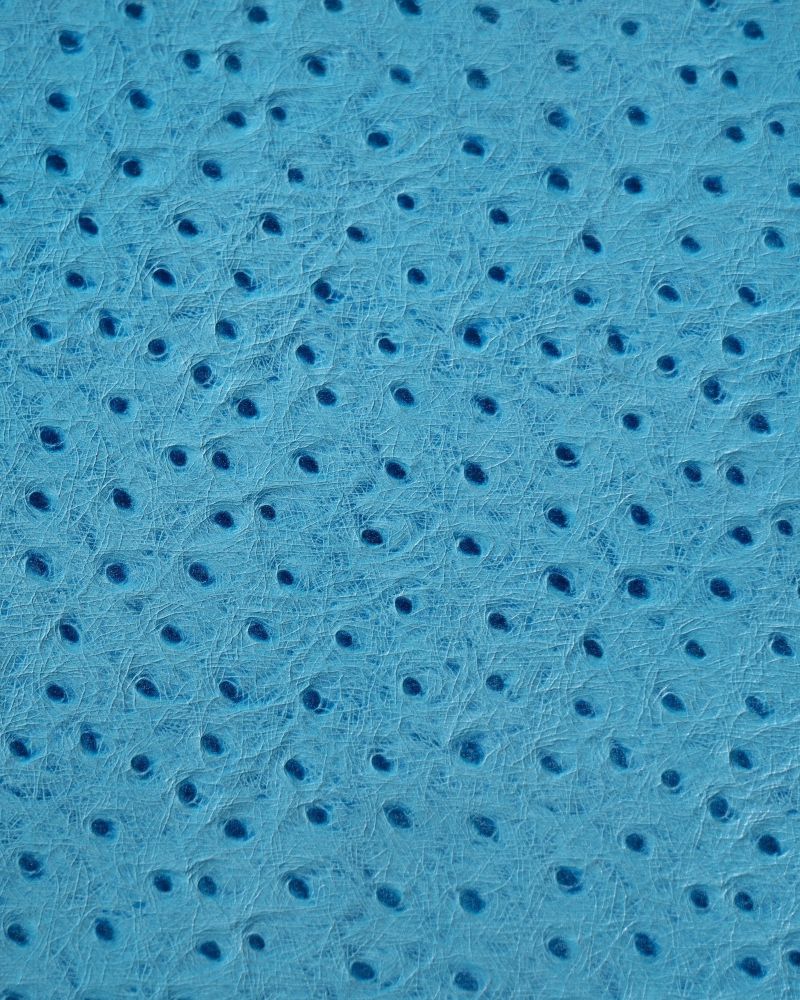 Etier Gusto Triple Watch Roll Aqua Ostrich Leather