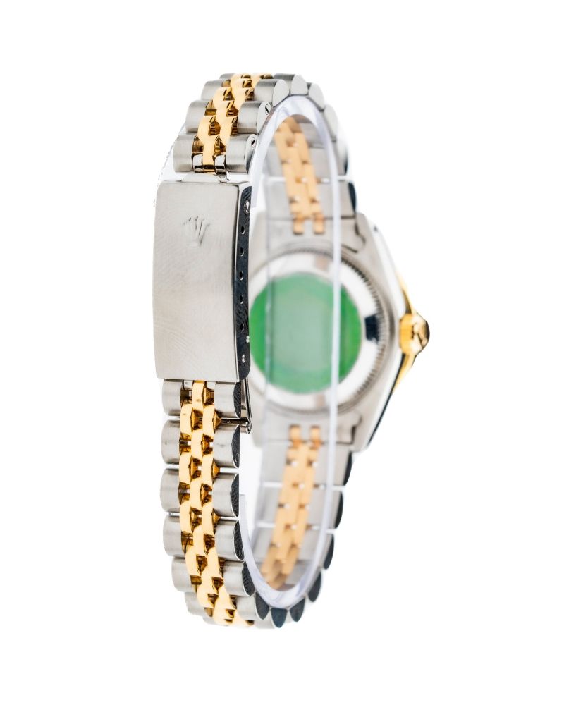 Rolex Datejust 26mm with White Mother of Pearl Dial and Diamond Bezel