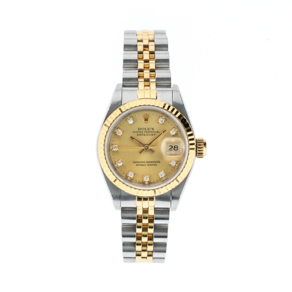 Rolex Datejust 26mm with Champagne Diamond Dial