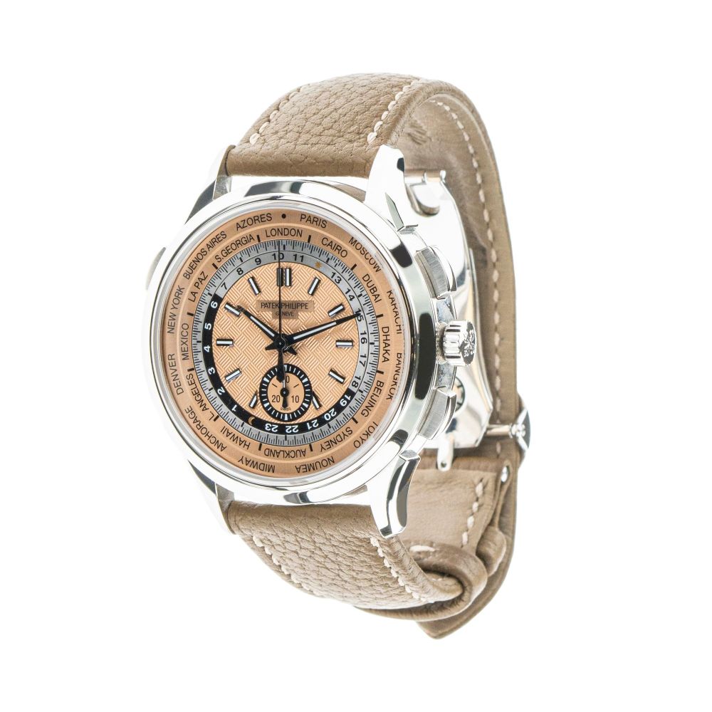 5935A Complications Salmon Dial Worldtimer