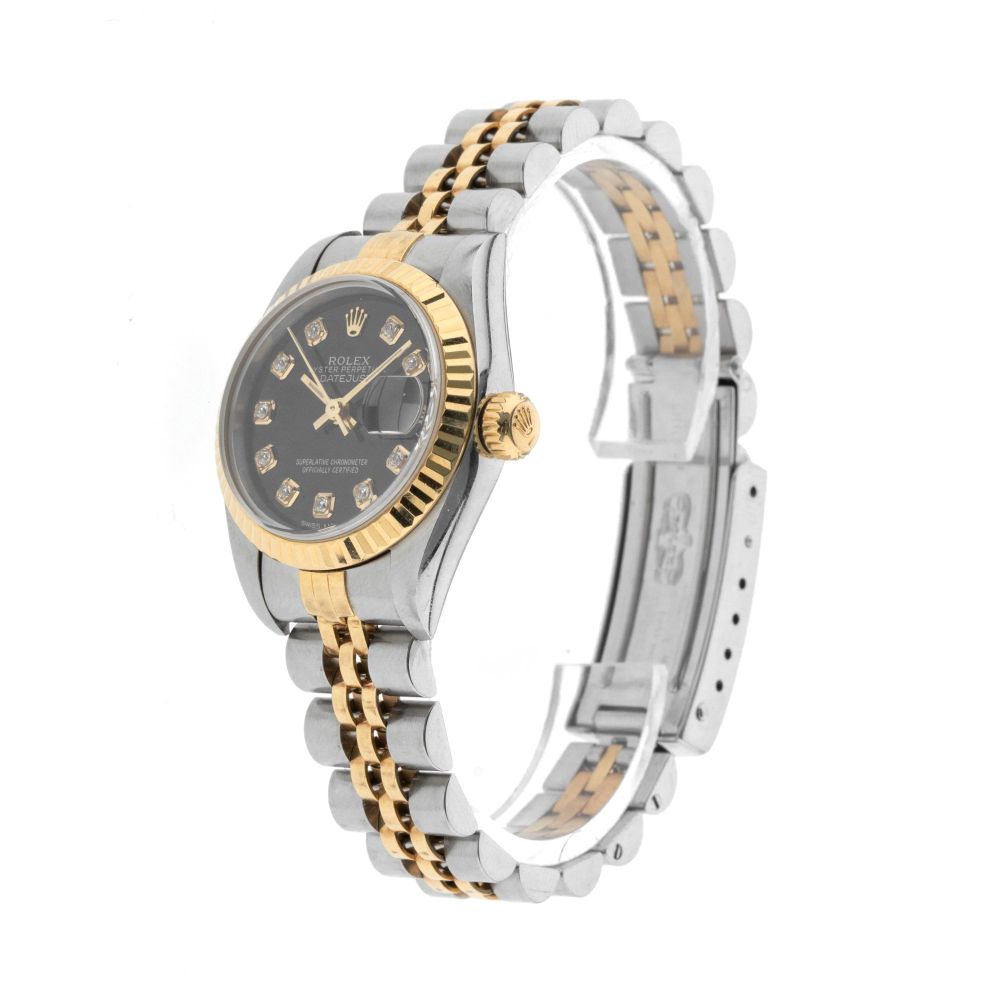 Rolex Datejust 26mm with Black Diamond Dial