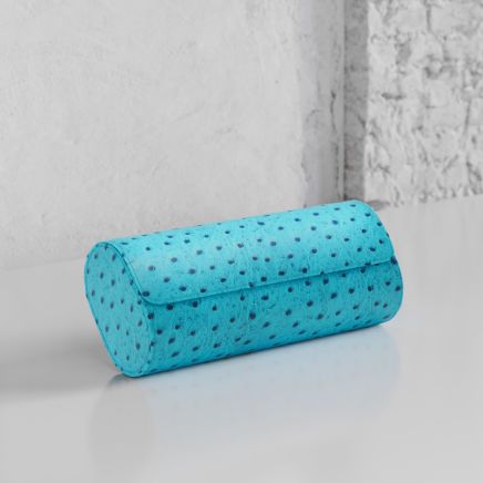 Etier Gusto Triple Watch Roll Aqua Ostrich Leather