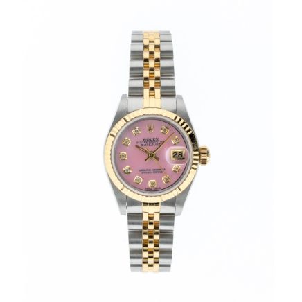 Rolex Datejust 26mm with Baby Pink Diamond Dial